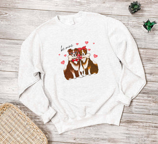 Be Mine Shepherd Valentine Sweatshirt