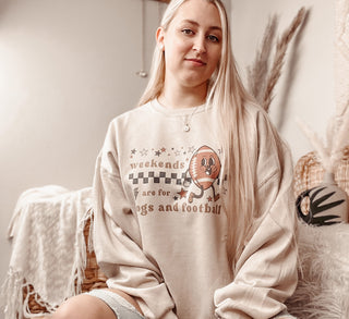Weekends Are For Dogs And Football Sweatshirt