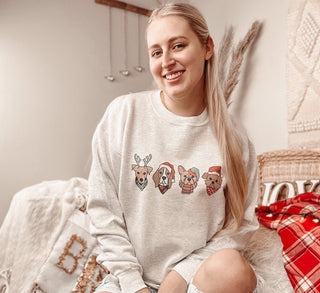 Jolly Christmas Doggies Sweatshirt