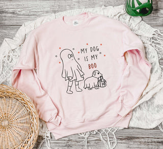 My Dog Is My Boo Ghost Halloween Sweatshirt