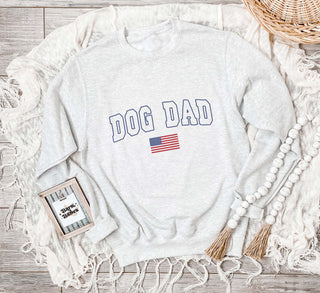 Dog Mom & Dog Dad USA Matching Sweatshirt
