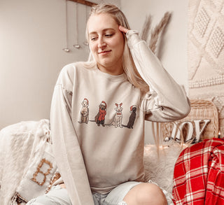 Festive Doggies Christmas Sweatshirt