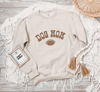 Dog Mom Retro Football Sweatshirt