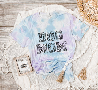 Dog Mom Black And White Leopard Tee