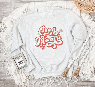 Dog Mama Candy Cane Peppermint Christmas Sweatshirt
