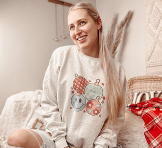 Merry Dog Mom Ornaments Christmas Sweatshirt