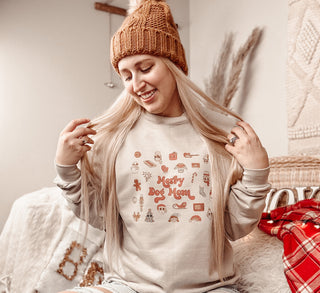 Merry Dog Mom Christmas Sweatshirt