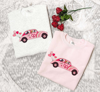 Puppy Love Bug Valentine Sweatshirt