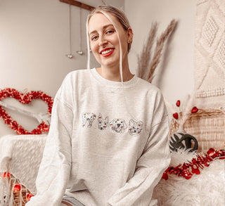 Kissy Doggies Valentine Sweatshirt